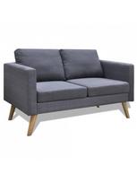 Sofa VLX 2-Seater Fabric 242220, tamsiai pilka, 116 x 70 x 73 cm
