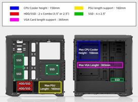 zalman korpusas -  Zalman N5 TF, juoda - 5 nuotrauka