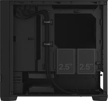 mini itx korpusas - Fractal Design Pop Mini Silent Black Solid - 6 nuotrauka