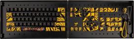 keycaps juodi - Klavišų dangtelis Traitors TIGER SKETCH Limited Keycap Set, 108 keys, juoda - 2 nuotrauka