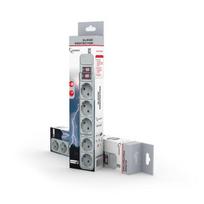 buitinis elektros ilgintuvas - PROTECTOR POWER SURGE 1.8M/6OUTL SPG6-B-6C GEMBIRD - 2 nuotrauka