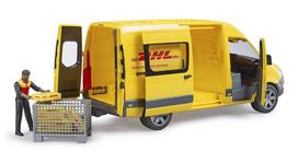 zaisliniai autobusai - Bruder - MB Sprinter DHL with driver (BR2671) - 2 nuotrauka