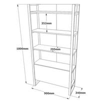 knygos home - Kalune Design Knygų lentyna ML6-A - 6 nuotrauka