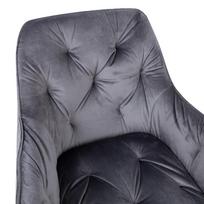 valgomojo kede kresliukas - Valgomojo kėdė Home4you Brita 10309, juoda/pilka - 3 nuotrauka