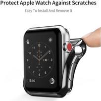 deklai apple watch - Dux Ducis Premium Silicone Case For Apple Watch 2/3 38mm Black - 2 nuotrauka