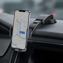 baseus telefono laikiklis - Automobilinis laikiklis 4.7-6.7" ekranų telefonams, juodas - 6 nuotrauka