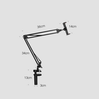 p14 - Ugreen LP142 Universal Holder with Folding Long Arm Black - 11 nuotrauka