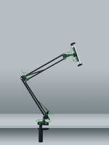 p14 - Ugreen LP142 Universal Holder with Folding Long Arm Black - 21 nuotrauka