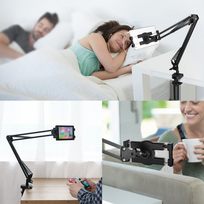 p14 - Ugreen LP142 Universal Holder with Folding Long Arm Black - 22 nuotrauka