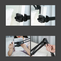 p14 - Ugreen LP142 Universal Holder with Folding Long Arm Black - 23 nuotrauka