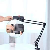 p14 - Ugreen LP142 Universal Holder with Folding Long Arm Black - 24 nuotrauka