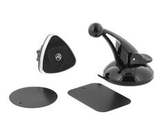 langu laikikliai - Tellur Car Phone Holder Magnetic Window and dashboard mount black - 4 nuotrauka
