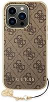 iphone 15 plus case guess - Guess "GUHCP14MGF4GBR 4G Charms Case iPhone 14 Plus" Brown - 1 nuotrauka