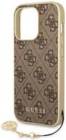 iphone 15 plus case guess - Guess "GUHCP14MGF4GBR 4G Charms Case iPhone 14 Plus" Brown - 5 nuotrauka