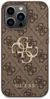 iphone 14 pro max dekliuka - Guess "GUHCP14X4GMGBR PU 4G Metal Logo Case iPhone 14 Pro Max" Brown - 3 nuotrauka