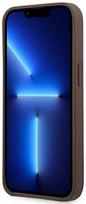 iphone 14 pro max dekliuka - Guess "GUHCP14X4GMGBR PU 4G Metal Logo Case iPhone 14 Pro Max" Brown - 5 nuotrauka
