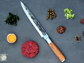 japoniskas peilis - Style De Vie Olive Forged 20,5 cm medis/japoniškas plienas - 2 nuotrauka