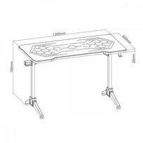 gaming desk -  Maclean NanoRS RS163  (raudona) - 6 nuotrauka