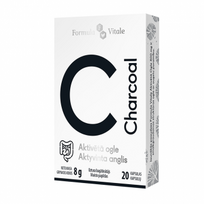  FORMULA VITALE aktyvintoji anglis CHARCOAL, 300 mg, 20 kapsulių