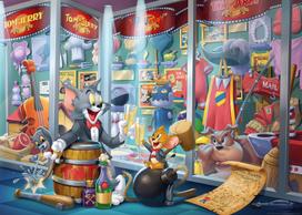 puzzle deliones 1000 - Ravensburger Tom & Jerry Hall of Fame, 1000 vnt. - 2 nuotrauka