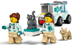 lego greitoji - LEGO City Gyvūnėlių greitosios pagalbos automobilis 60382 - 6 nuotrauka