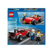 lego motociklas - LEGO City Policijos motociklo ir automobilio gaudynės 60392 - 3 nuotrauka