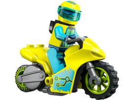 lego motociklas - LEGO City Kibernetinis kaskadinis motociklas 60358 - 4 nuotrauka