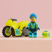 lego motociklas - LEGO City Kibernetinis kaskadinis motociklas 60358 - 9 nuotrauka