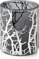 Žvakidė Mondex Odette Silver HTID0981, stiklas, Ø 88 cm, 100 mm, sidabro/pilka