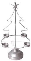 Žvakidė Mondex Christmas Tree HTOP2953, metalas, 380 mm, sidabro