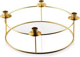 Žvakidė Mondex Cedric Gold HTOP3424, metalas, Ø 30 cm, 115 mm, aukso