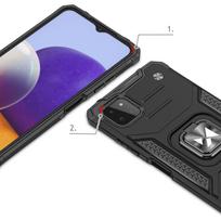 samsung telefono laikiklis - Wozinsky Ring Armor Case, Samsung Galaxy A22, juoda - 2 nuotrauka