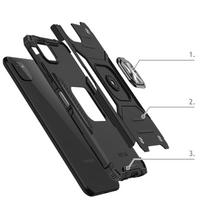 samsung telefono laikiklis - Wozinsky Ring Armor Case, Samsung Galaxy A22, juoda - 3 nuotrauka