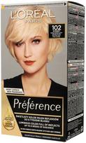 plauku dazai loreal preference - Loreal Préférence Féria ilgalaikiai plaukų dažai - 102 Iridescent Pearl - 1 nuotrauka