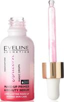 makiazo baze - Eveline Unicorn Magic Drops Make-Up Primer & Beauty Serum 2in1 makiažo bazė ir serumas - 30 ml. - 2 nuotrauka