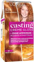 plauku dazai loreal - Loreal Casting Creme Gloss plaukų dažai be amoniako - 834 Caramel Blonde - 1 nuotrauka