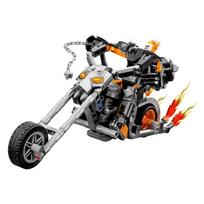 lego figureles - LEGO Marvel Tamsos baikerio robotas ir motociklas 76245 - 3 nuotrauka