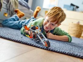 lego figureles - LEGO Marvel Tamsos baikerio robotas ir motociklas 76245 - 6 nuotrauka