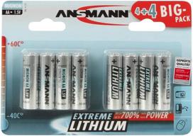 lithium aa baterija - Ansmann 4+4 Lithium AA Vienkartinė baterija Litis - 1 nuotrauka