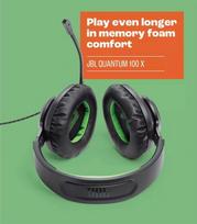 jbl ausiniai - JBL Quantum 100X, juodos - 3 nuotrauka