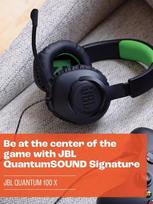 jbl ausiniai - JBL Quantum 100X, juodos - 4 nuotrauka