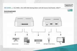 ssd skaitytuvas - DIGITUS NVMe Docking Station USB3.1 Gen2 - 6 nuotrauka