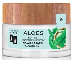 aloe vera veido kremas - AA Aloes Hydro Sorbet dieninis ir naktinis veido kremas jautriai odai 50ml - 1 nuotrauka