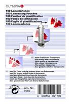 laminavimo plevele - Olympia 9169 laminavimo vokelis 100 vnt - 2 nuotrauka