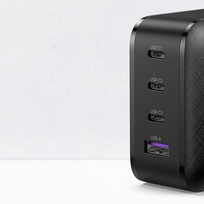 ikroviklis ugreen - UGREEN USB-A+3xUSB-C 65W GaN Tech Fast Wall Charger EU Black - 7 nuotrauka