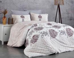 Patalynės užvalkalų komplektas Mijolnir Daisy, baltas/raudonas/pilkas, 200x220