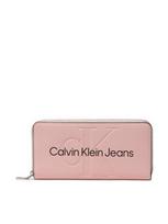 Pirkti Calvin Klein Jeans Didelė Moteriška Piniginė Sculpted Mono Zip Around Mono K60K607634 Rožinė - Photo 1