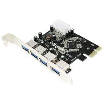 pci express kabelis - LogiLink USB3.0 4-Port PCI-Express Card PC0057 - 1 nuotrauka