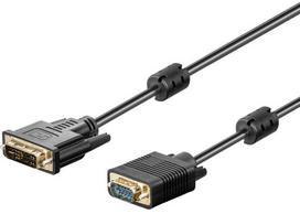 vga dvi - Akyga Cable VGA / DVI 1.8m Black - 1 nuotrauka