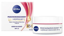 kremai nuo rauksliu - Nivea Anti-Wrinkle Firming 45+ Day Cream 50ml - 1 nuotrauka